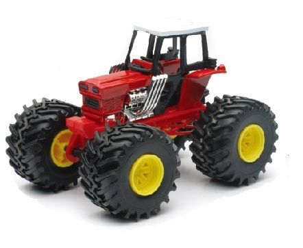 NEW19936F - red tractor monster truck - 1