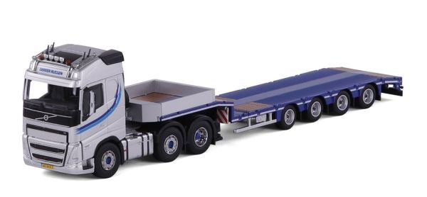CAV20-1253 - VOLVO FH5 Globetrotter 6x4 with 4-axle extendable low loader DEKKER Transport - 1