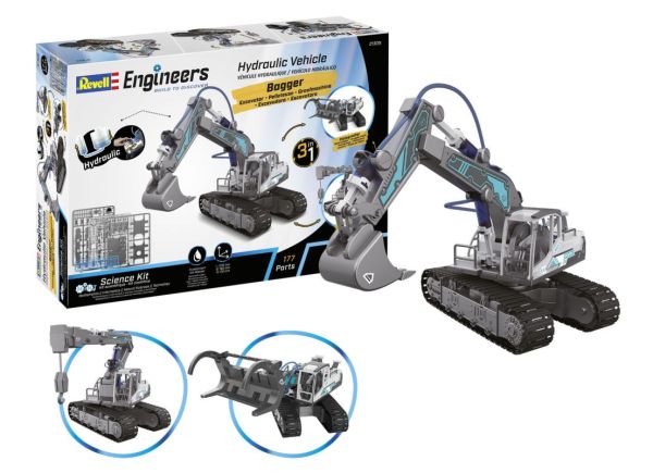 REV21305 - 3-in-1 Hydraulic Excavator to assemble - 1