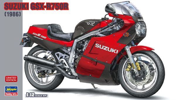 HAW21730 - SUZUKI GSX-R750R 1986 red to assemble and paint - 1