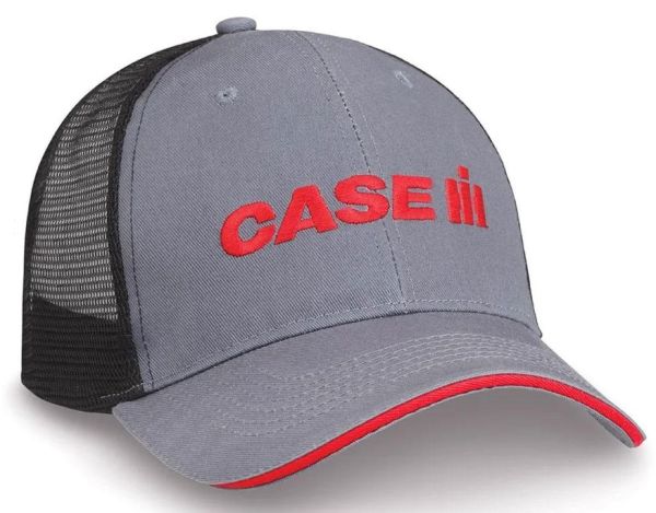 CAS220003 - CASE IH cap grey and red with mesh back - 1