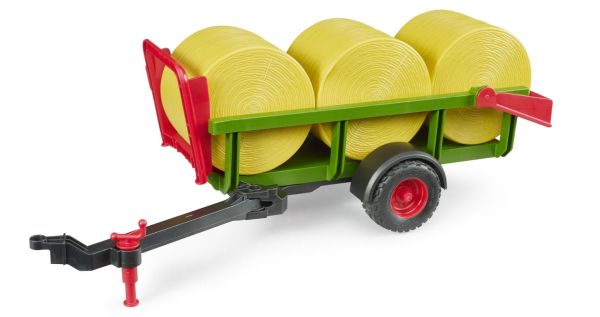 BRU2204 - Straw Transport Trailer with 3 Round Bales - 1
