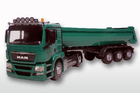 EMEK22606 - MAN TGS LX 4x2 with 3 Axles Green - 1