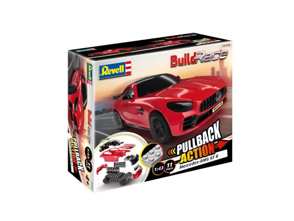 REV23154 - MERCEDES-AMG GT R red with friction engine to build - 10 pieces - 1