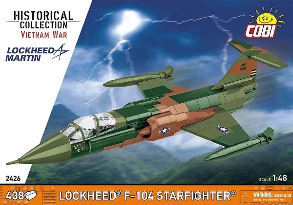 COB2426 - LOCKHEED F-104 Starfighter Military Aircraft - 438 pieces - 1
