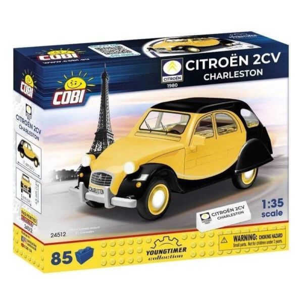 COB24512 - CITROEN 2CV Charleston Yellow and Black - 85 Pieces - 1
