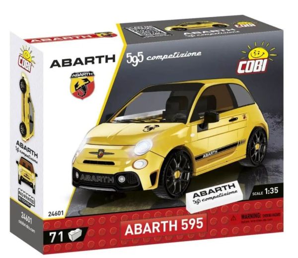 COB24601 - FIAT Abarth 595 Competizione yellow - 71 pieces - 1