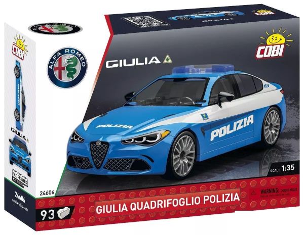 COB24606 - ALFA ROMEO Gulia Quadrifoglio POLIZIA - 93 pieces - 1