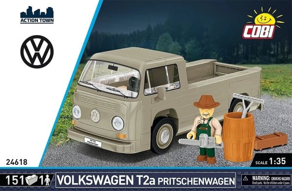 COB24618 - VOLKSWAGEN Type 2 Flatbed Van - 151 Pieces - 1