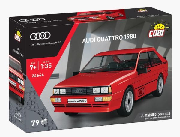 COB24664 - AUDI Quattro 1980 (red) - 79 pieces - 1