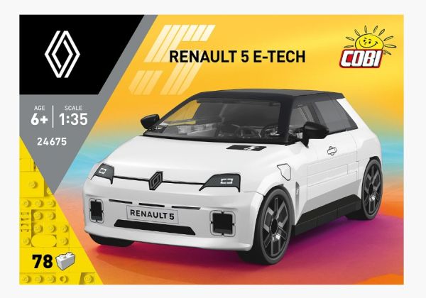 COB24675 - RENAULT 5 E-Tech (white) - 78 pieces - 1