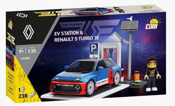 COB24682 - EV Station with RENAULT 5 Turbo 3E - 238 pieces - 1