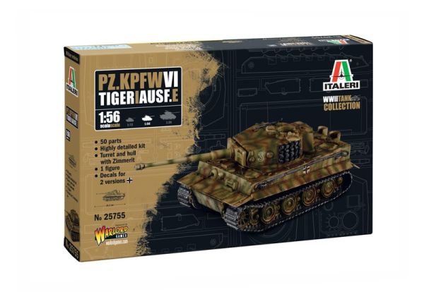 ITA25755 - Pz. kpfw. VI Tiger I Ausf. E tank to assemble and paint - 1