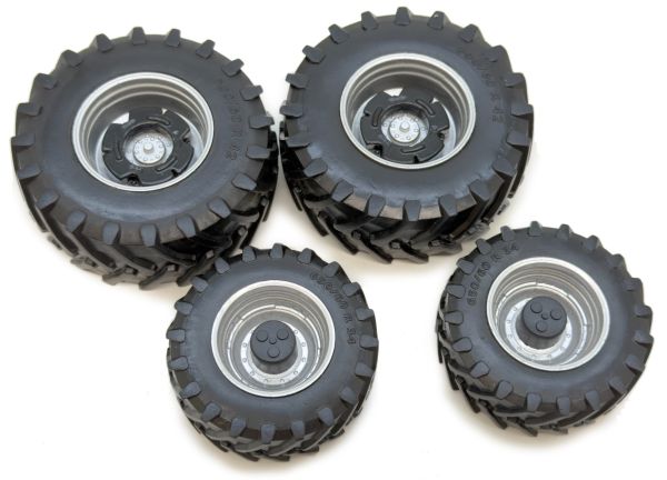MAR2610 - TRELLEBORG 900-60 R42 wheel set with gray rims - 1