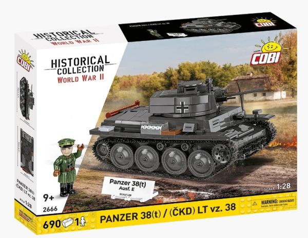 COB2666 - PANZER 38t / CKD LT vz.38 Tank - 690 pieces - 1