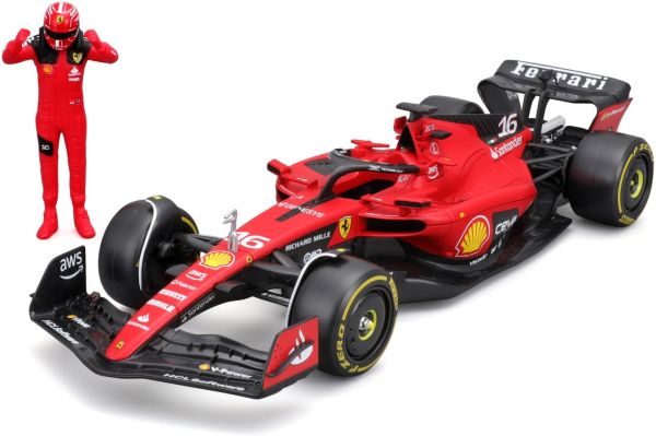 BUR26809L - FERRARI SF23 F1 #16 with C. Leclerc figure - 1
