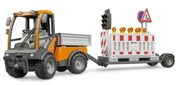 BRU2693 - VarioCar Municipal Service Vehicle with Flatbed and Construction Site Signage - 1