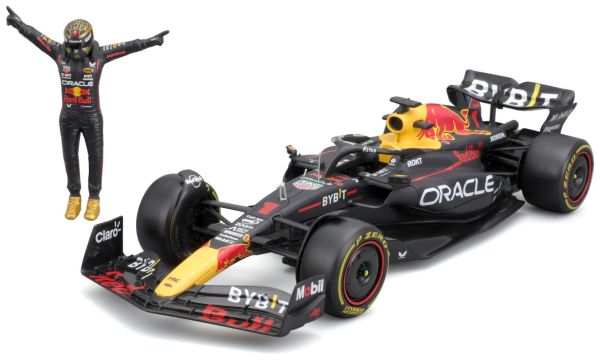 BUR28036V - ORACLE Red Bull RB19 #1 with M. Verstappen figure - 1