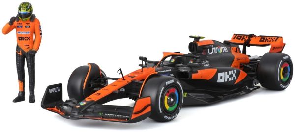 BUR28040N - McLaren MCL38 #4 Miami GP 2024 with L.NORRIS figurine - 1