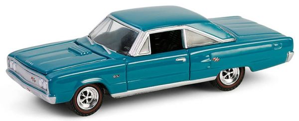 GREEN28160-C - DODGE Coronet R/T Hemi 1967 turquoise 60th Anniversary HEMI in blister pack - 1