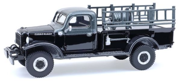 GREEN28170-C - 1946 DODGE Power Wagon Fire Department Black from the BLACK BANDIT series in blister pack - 1
