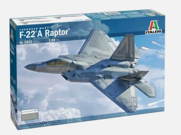 ITA2822 - LOCKHEED Martin F-22 A Raptor Fighter Jet to assemble and paint - 1