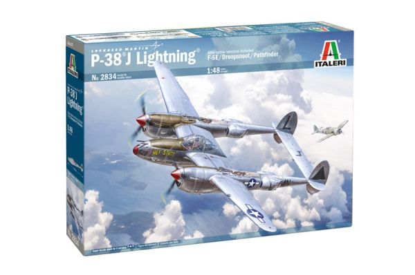 ITA2834 - LOCKHEED P-38J E.T.O. Lightning fighter plane to assemble and paint - 1
