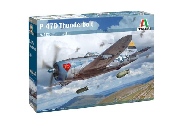 ITA2835 - REPUBLIC P-47D Thunderbolt fighter plane to assemble and paint - 1