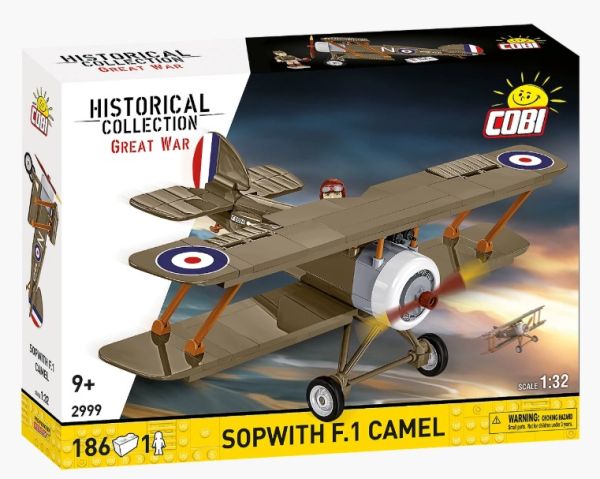 COB2999 - SOPWITH F.1 Camel Military Aircraft - 186 pieces - 1