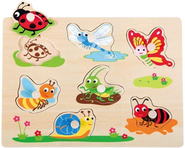 NCT20085 - Insects 7 piece wooden puzzle - 1