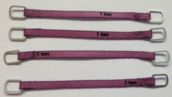 YCC331-1 - Set of 4 lifting straps 1 Ton of 4cm 