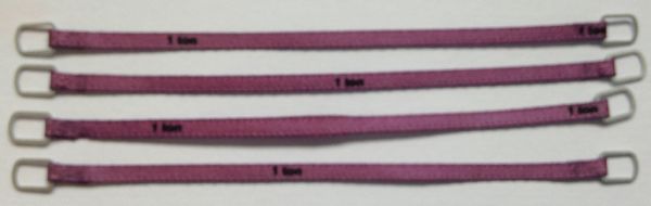 YCC331-3 - Set of 4 lifting straps 1 Ton 8cm Purple - 1