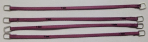 YCC331-4 - Set of 4 lifting straps 1 Ton 10cm Purple - 1