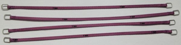 YCC331-6 - Set of 4 lifting straps 1 Ton 14cm Purple - 1