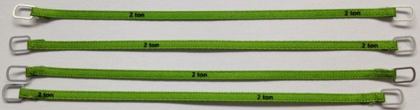 YCC332-4 - Set of 4 lifting straps 2 Tons of 10cm 