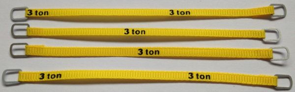 YCC333-2 - Set of 4 lifting straps 3 Tons of 10cm 