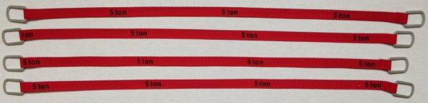 YCC335-4 - Set of 4 lifting straps 5 Tons of 20cm 
