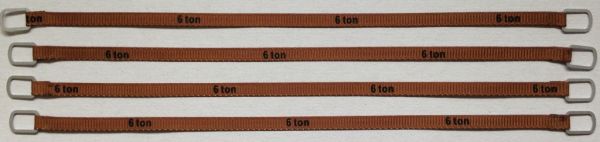 YCC336-5 - Set of 4 lifting straps 6 Tons of 24cm 