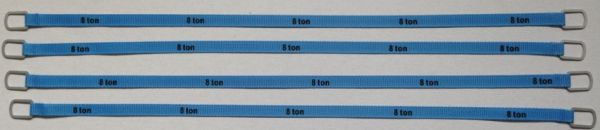 YCC337-6 - Set of 4 lifting straps 8 Tons of 30cm Blue - 1