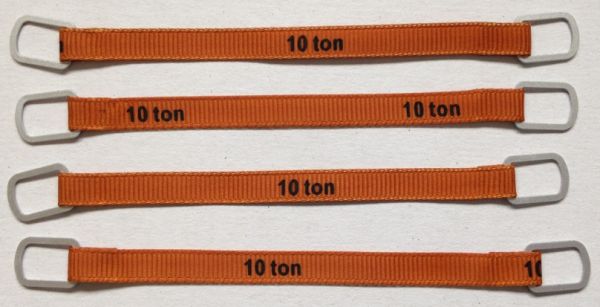 YCC338-1 - Set of 4 lifting straps 10 Tons of 10cm 