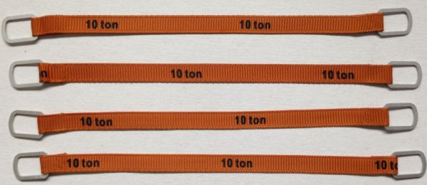 YCC338-2 - Set of 4 lifting straps 10 Tons of 14cm 