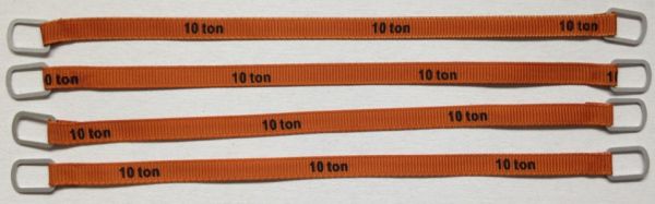 YCC338-3 - Set of 4 lifting straps 10 Tons of 18cm 