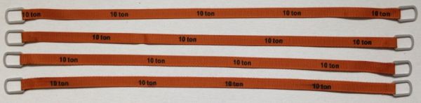 YCC338-5 - Set of 4 lifting straps 10 Tons of 26cm 