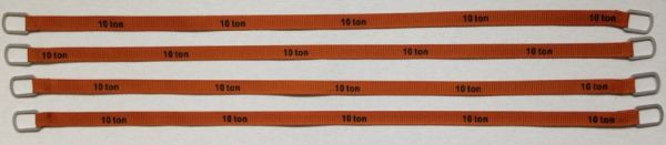 YCC338-6 - Set of 4 lifting straps 10 Tons of 30cm 
