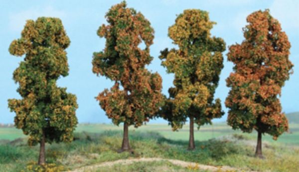 HEK2002 - Set of 4 autumn trees 11 cm - 1
