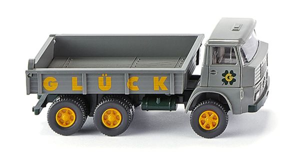 WIK042403 - HENSCHEL 6x4 flatbed dumper GLUCK - 1