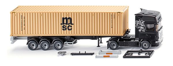 WIK052349 - SCANIA 4x2 with 3 Axles Container door and 40 Feet MSC container - 1
