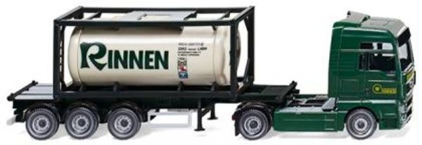 WIK053601 - MAN TGX 4x2 with 3-axle trailer and 20-foot tank container RINNEN - 1
