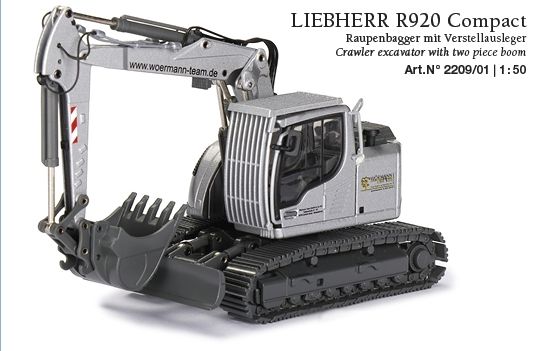 CON2209/01 - Excavator LIEBHERR R920 Compact grey - 1