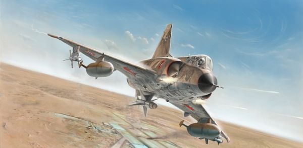 ITA2505 - Buildable Mirage IIIC fighter jet with paint - 1